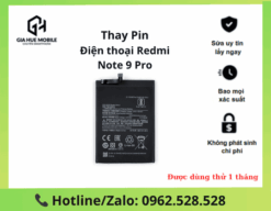Thay pin Redmi Note 9 Pro