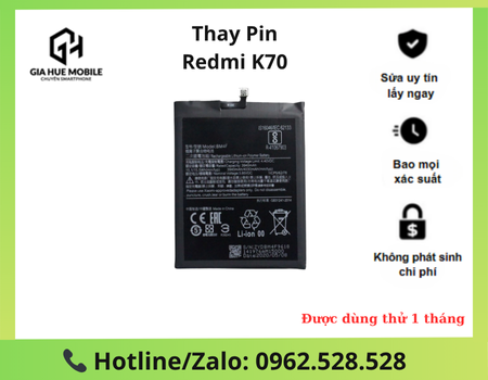 Thay Pin Redmi K70