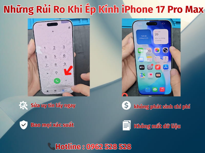 ép kính iphone 17 pro max