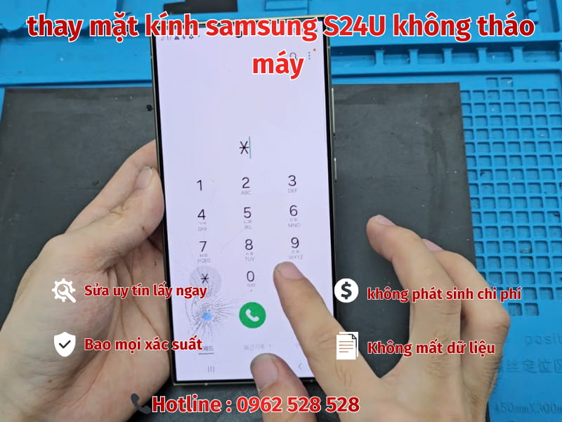 thay mặt kính samsung S24U